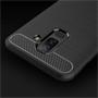 TPU Hülle für Samsung Galaxy A6 Plus Handy Schutzhülle Carbon Optik Schutz Case