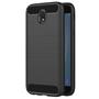 TPU Hülle für Samsung Galaxy J7 2017 Handy Schutzhülle Carbon Optik Schutz Case