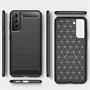 TPU Hülle für Samsung Galaxy S22 Handy Schutzhülle Carbon Optik Schutz Case