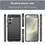 TPU Hülle für Samsung Galaxy S25 FE Handy Schutzhülle Carbon Optik Schutz Case