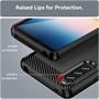 TPU Hülle für Sony Xperia 10 IV Handy Schutzhülle Carbon Optik Schutz Case