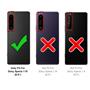 TPU Hülle für Sony Xperia 1 IV Handy Schutzhülle Carbon Optik Schutz Case