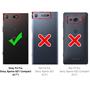 TPU Hülle für Sony Xperia XZ1 Compact Handy Schutzhülle Carbon Optik Schutz Case