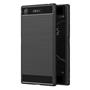 TPU Hülle für Sony Xperia XZ1 Handy Schutzhülle Carbon Optik Schutz Case