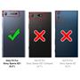 TPU Hülle für Sony Xperia XZ1 Handy Schutzhülle Carbon Optik Schutz Case