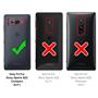 TPU Hülle für Sony Xperia XZ2 Compact Handy Schutzhülle Carbon Optik Schutz Case
