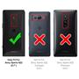 TPU Hülle für Sony Xperia XZ2 Handy Schutzhülle Carbon Optik Schutz Case