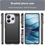 TPU Hülle für Xiaomi Redmi Note 14 5G Handy Schutzhülle Carbon Optik Schutz Case