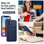 Silikon Handyhülle für Apple iPhone 11 Hülle mit Kartenfach Slim Wallet Case