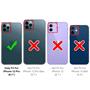 Silikon Handyhülle für Apple iPhone 12 Pro Hülle mit Kartenfach Slim Wallet Case