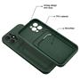 Silikon Handyhülle für Apple iPhone 12 Pro Hülle mit Kartenfach Slim Wallet Case
