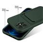 Silikon Handyhülle für Apple iPhone 12 Pro Hülle mit Kartenfach Slim Wallet Case