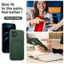 Silikon Handyhülle für Apple iPhone 12 Pro Hülle mit Kartenfach Slim Wallet Case