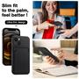 Silikon Handyhülle für Apple iPhone 13 Hülle mit Kartenfach Slim Wallet Case