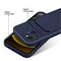 Silikon Handyhülle für Apple iPhone 14 Hülle mit Kartenfach Slim Wallet Case