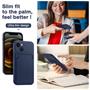 Silikon Handyhülle für Apple iPhone 15 Hülle mit Kartenfach Slim Wallet Case