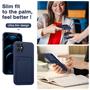 Silikon Handyhülle für Apple iPhone 15 Pro Max Hülle mit Kartenfach Slim Wallet Case