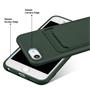 Silikon Handyhülle für Apple iPhone 7 / 8 / SE 2 Hülle mit Kartenfach Slim Wallet Case