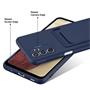 Silikon Handyhülle für Samsung Galaxy A15 4G/5G Hülle mit Kartenfach Slim Wallet Case
