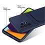 Silikon Handyhülle für Samsung Galaxy A23 5G Hülle mit Kartenfach Slim Wallet Case