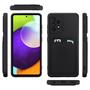 Silikon Handyhülle für Samsung Galaxy A23 5G Hülle mit Kartenfach Slim Wallet Case