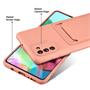 Silikon Handyhülle für Samsung Galaxy A41 Hülle mit Kartenfach Slim Wallet Case