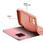 Silikon Handyhülle für Samsung Galaxy A41 Hülle mit Kartenfach Slim Wallet Case