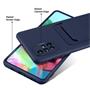 Silikon Handyhülle für Samsung Galaxy A71 Hülle mit Kartenfach Slim Wallet Case