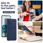Silikon Handyhülle für Samsung Galaxy S20 Hülle mit Kartenfach Slim Wallet Case