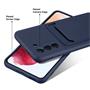 Silikon Handyhülle für Samsung Galaxy S21 Hülle mit Kartenfach Slim Wallet Case