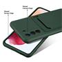 Silikon Handyhülle für Samsung Galaxy S21 FE Hülle mit Kartenfach Slim Wallet Case