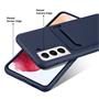 Silikon Handyhülle für Samsung Galaxy S22 Plus Hülle mit Kartenfach Slim Wallet Case