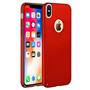 Ultra Slim Cover für Apple iPhone X Hülle in Rot + Panzerglas Schutz Folie
