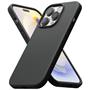 Silikon Hülle für Apple iPhone 15 Pro Max Schutzhülle Matt Schwarz Backcover Handy Case