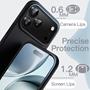 Silikon Hülle für Apple iPhone 17 Pro Max Schutzhülle Matt Schwarz Backcover Handy Case