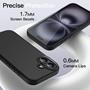 Silikon Hülle für Apple iPhone 17 Schutzhülle Matt Schwarz Backcover Handy Case