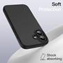 Silikon Hülle für Apple iPhone 17 Schutzhülle Matt Schwarz Backcover Handy Case