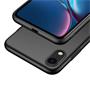 Silikon Hülle für Apple iPhone XR Schutzhülle Matt Schwarz Backcover Handy Case