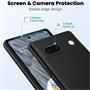 Silikon Hülle für Google Pixel 7a Schutzhülle Matt Schwarz Backcover Handy Case
