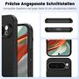 Silikon Hülle für Google Pixel 9 Pro Schutzhülle Matt Schwarz Backcover Handy Case