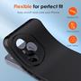 Silikon Hülle für Honor 400 Pro Schutzhülle Matt Schwarz Backcover Handy Case