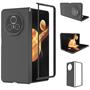 Silikon Hülle für Honor Magic V3 Schutzhülle Matt Schwarz Backcover Handy Case