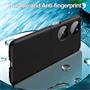 Silikon Hülle für Huawei P50 Pocket Schutzhülle Matt Schwarz Backcover Handy Case