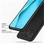 Silikon Hülle für Huawei Y5p Schutzhülle Matt Schwarz Backcover Handy Case