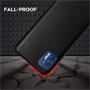 Silikon Hülle für Motorola Edge 20 Lite Schutzhülle Matt Schwarz Backcover Handy Case
