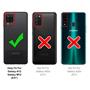 Silikon Hülle für Samsung Galaxy A12 / M12 Schutzhülle Matt Schwarz Backcover Handy Case