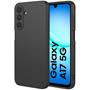 Silikon Hülle für Samsung Galaxy A17 5G Schutzhülle Matt Schwarz Backcover Handy Case