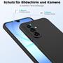 Silikon Hülle für Samsung Galaxy A17 5G Schutzhülle Matt Schwarz Backcover Handy Case