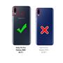 Silikon Hülle für Samsung Galaxy M20 Schutzhülle Matt Schwarz Backcover Handy Case