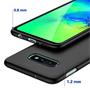 Silikon Hülle für Samsung Galaxy S10e Schutzhülle Matt Schwarz Backcover Handy Case